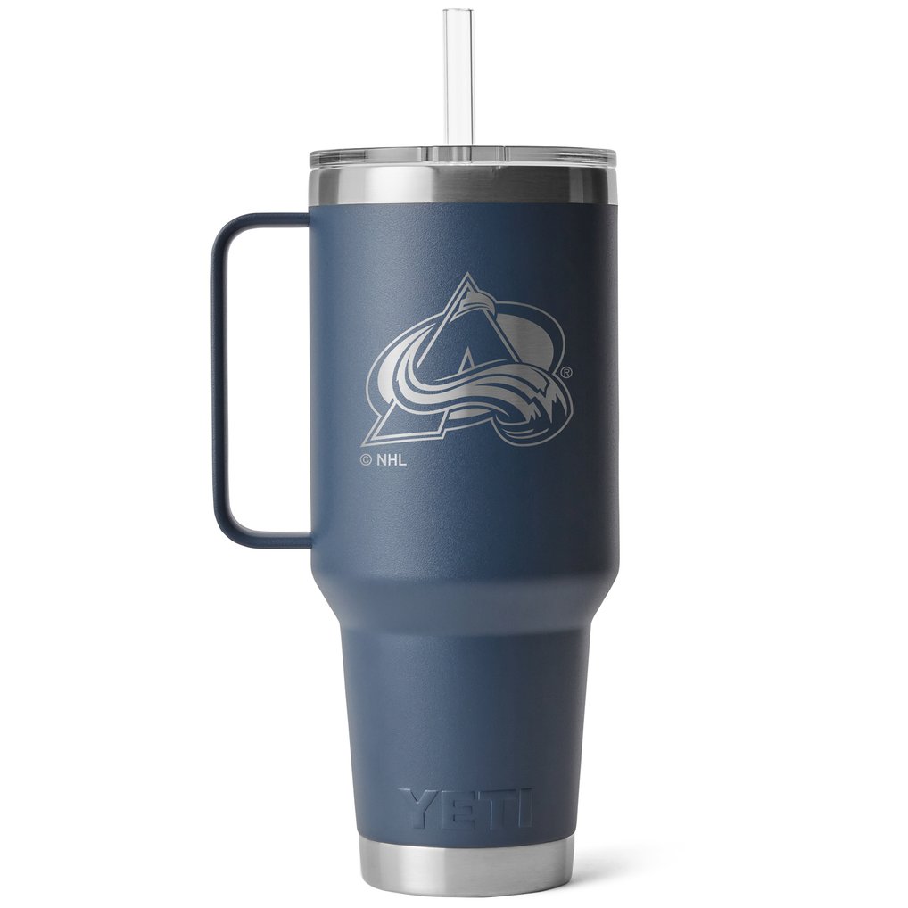 Colorado Avalanche YETI 42oz. Rambler Straw Mug