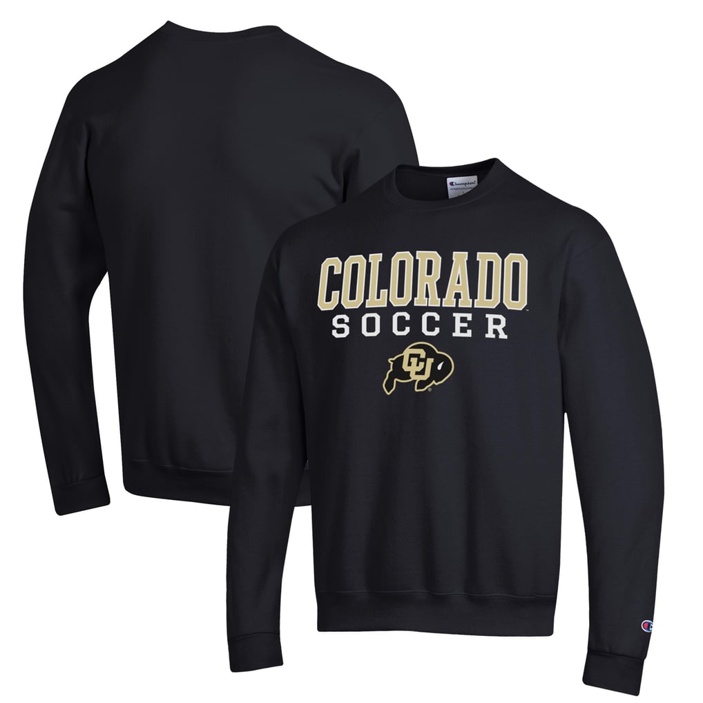 Colorado Buffaloes Champion Soccer Stack Logo Powerblend Pullover Sweatshirt - Black