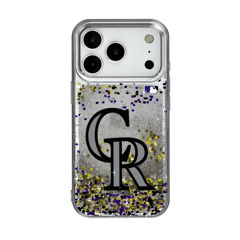 Colorado Rockies Glitter Confetti iPhone Case