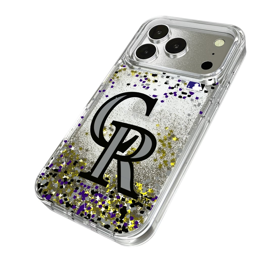 Colorado Rockies Glitter Confetti iPhone Case