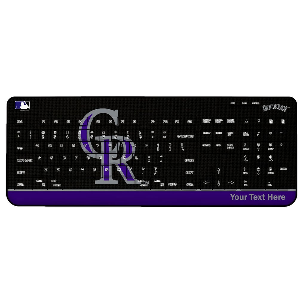 Colorado Rockies Personalized Wireless Keyboard