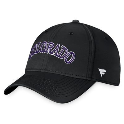  Colorado Rockies Fanatics Core Flex Hat - Black