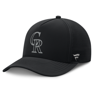 Colorado Rockies Fanatics Men's Perforated Adjustable Hat - Black
