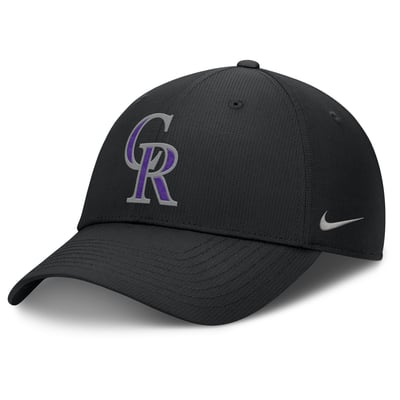  Colorado Rockies Nike Dri-FIT Club Adjustable Hat - Black