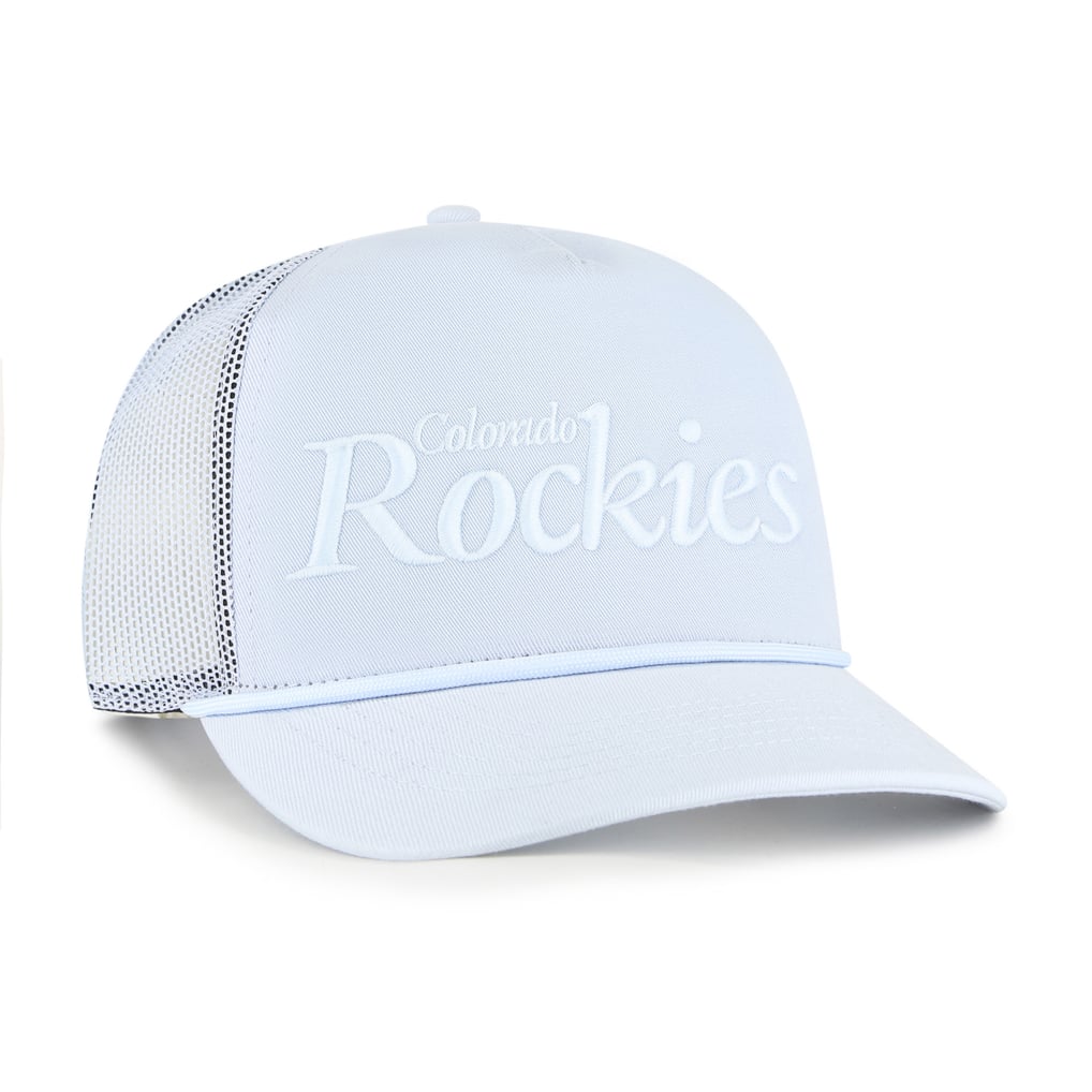 Colorado Rockies '47 Unisex Foundation Script Hitch Adjustable Trucker Hat - Light Blue