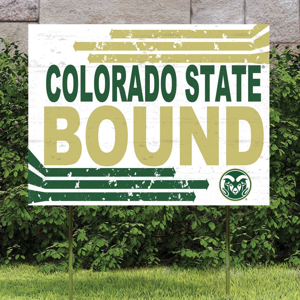 Colorado State Rams 18'' x 24'' Bound Yard Sign