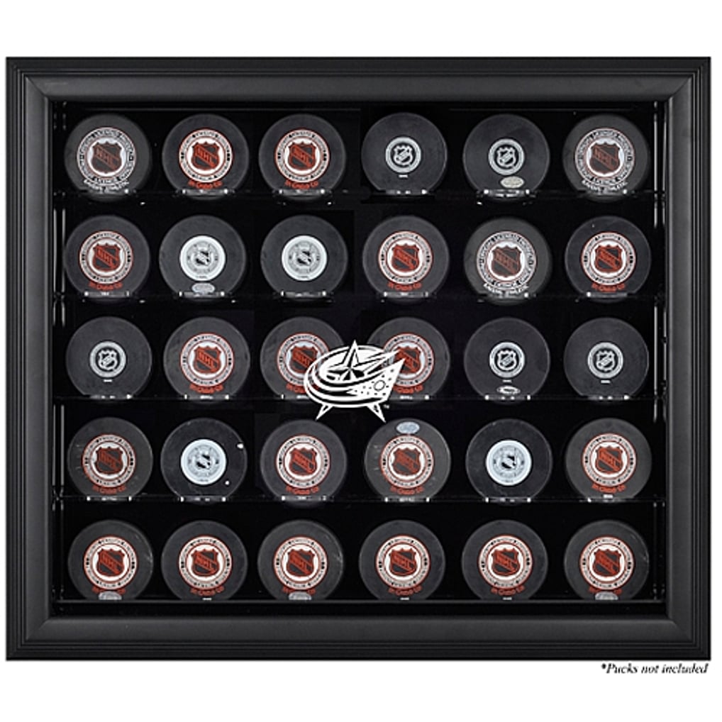 Columbus Blue Jackets Fanatics Authentic 30-Puck Black Display Case