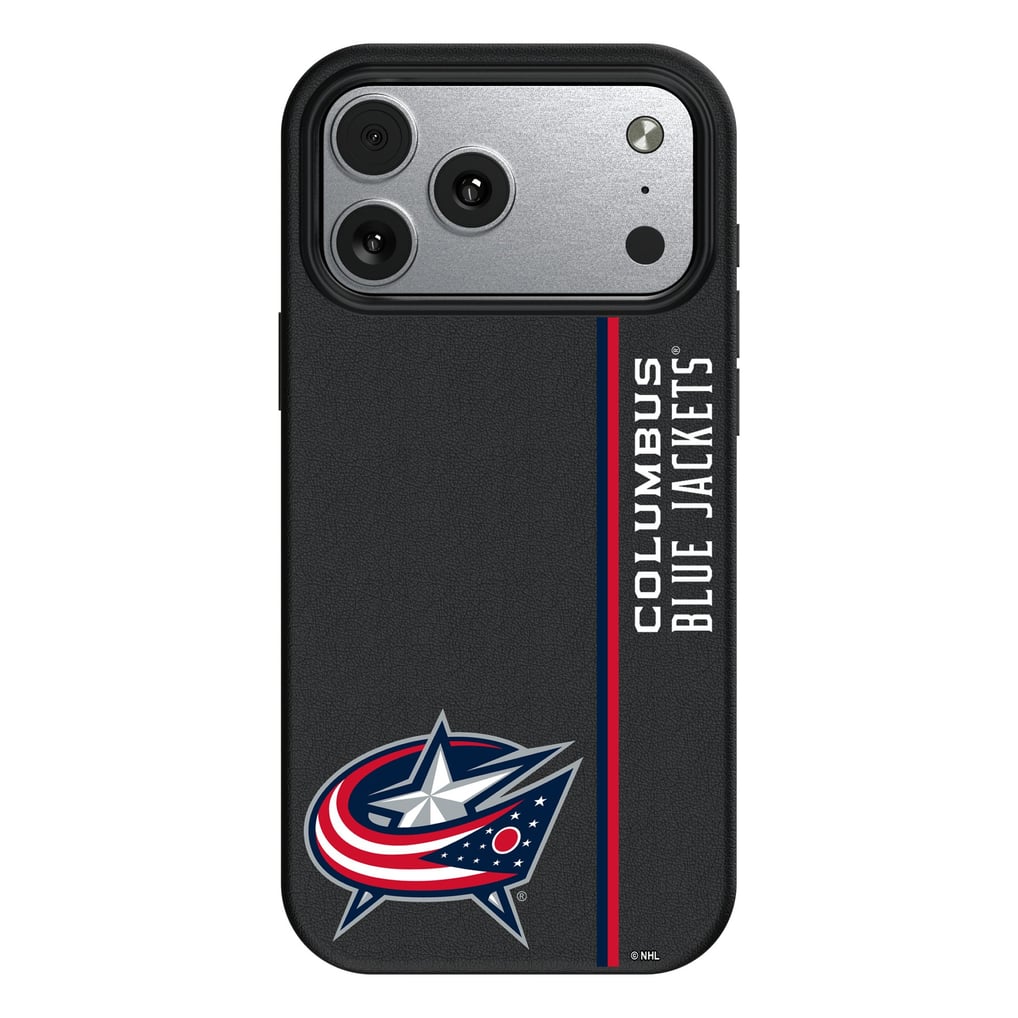 Columbus Blue Jackets Keyscaper Sidebar Magnetic iPhone Case - Black