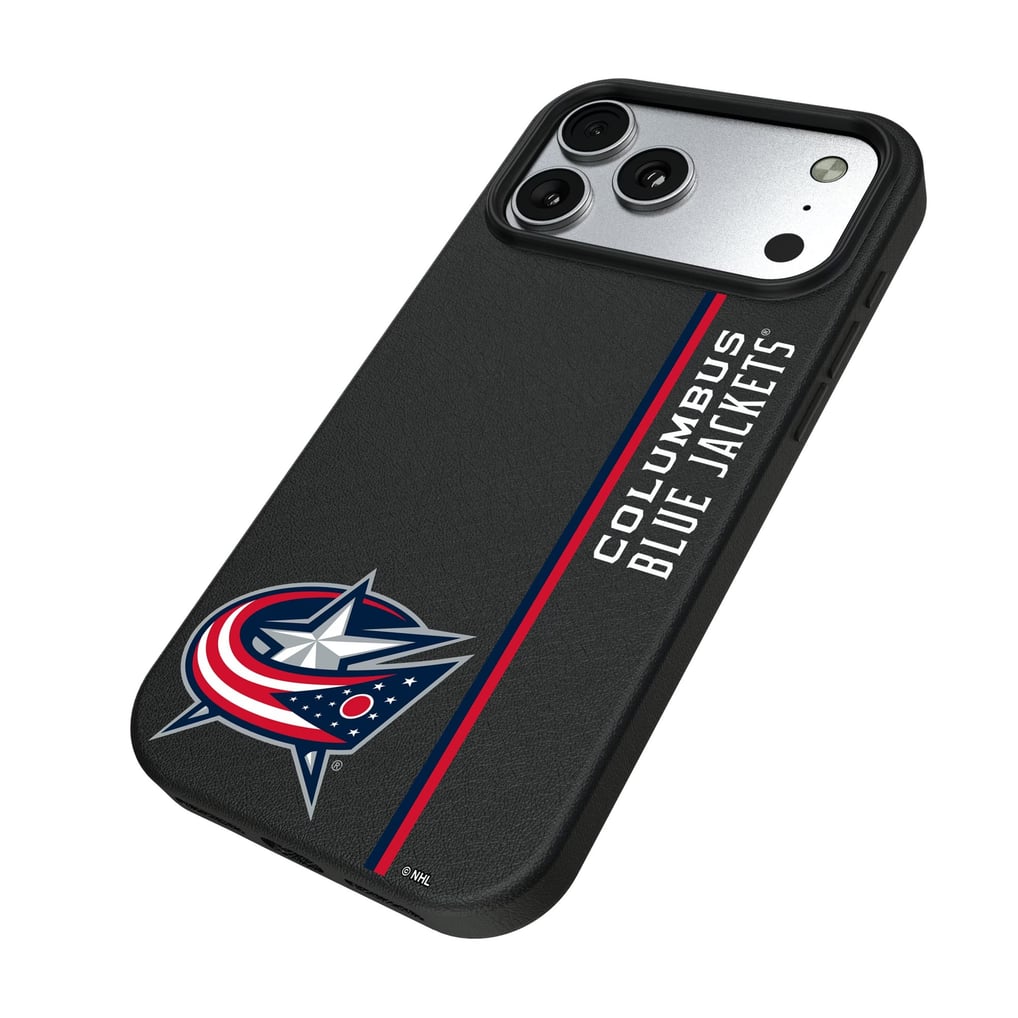 Columbus Blue Jackets Keyscaper Sidebar Magnetic iPhone Case - Black