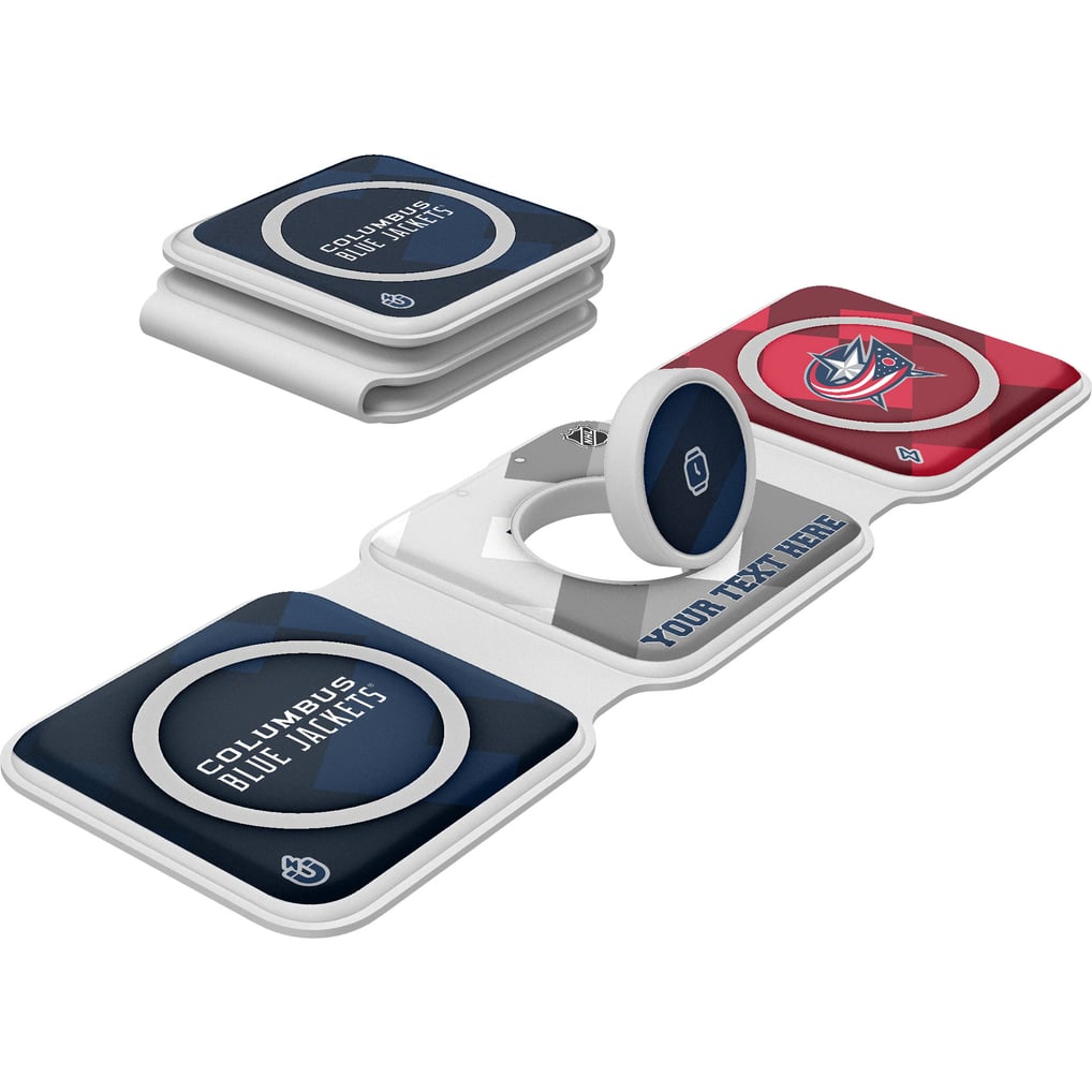 Columbus Blue Jackets Keyscaper Personalized 3-in-1 Foldable Charger