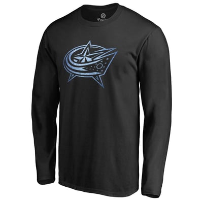 Columbus Blue Jackets Pond Hockey Long Sleeve T-Shirt - Black