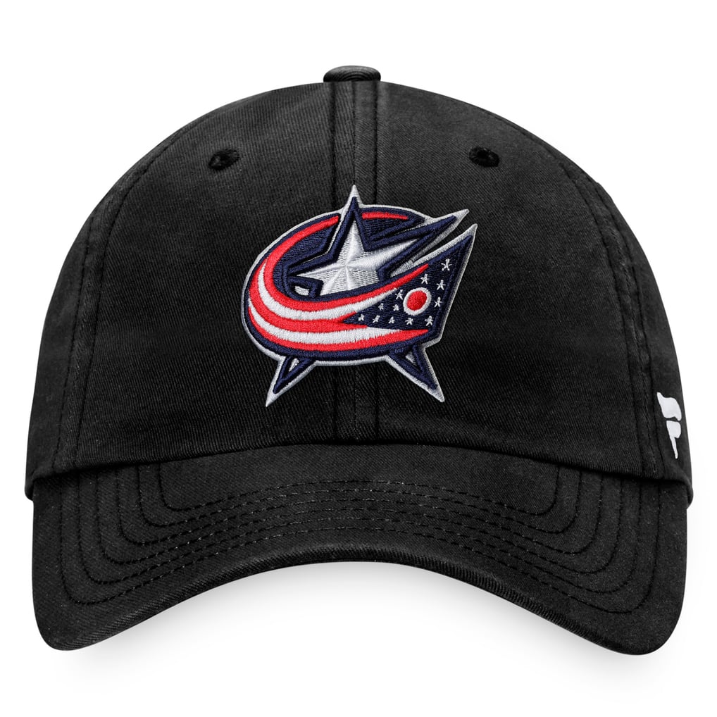 Columbus Blue Jackets Fanatics Core Primary Logo Adjustable Hat - Black