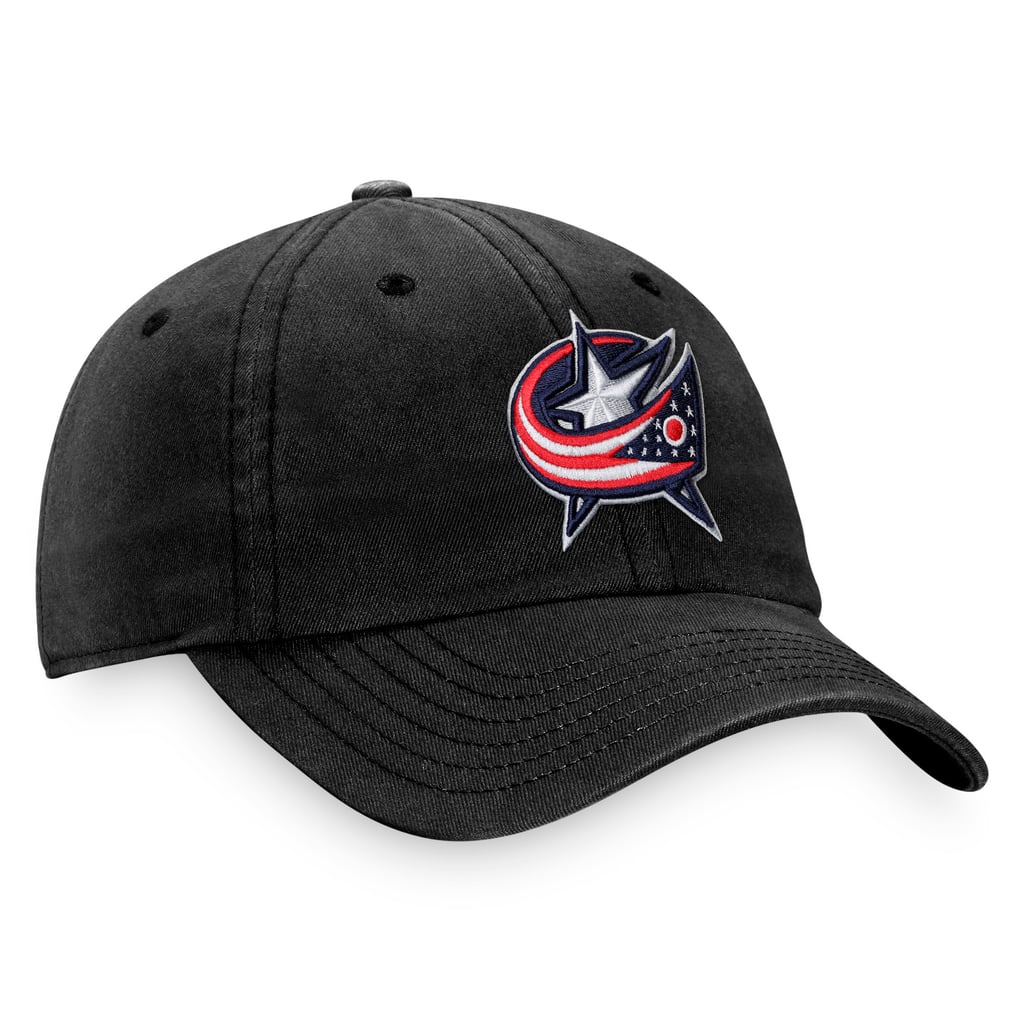 Columbus Blue Jackets Fanatics Core Primary Logo Adjustable Hat - Black