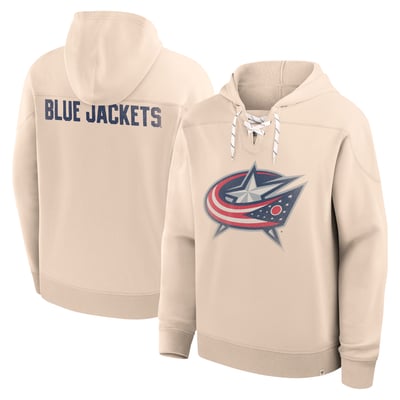 Columbus Blue Jackets Fanatics Vintage Hoodie - Cream