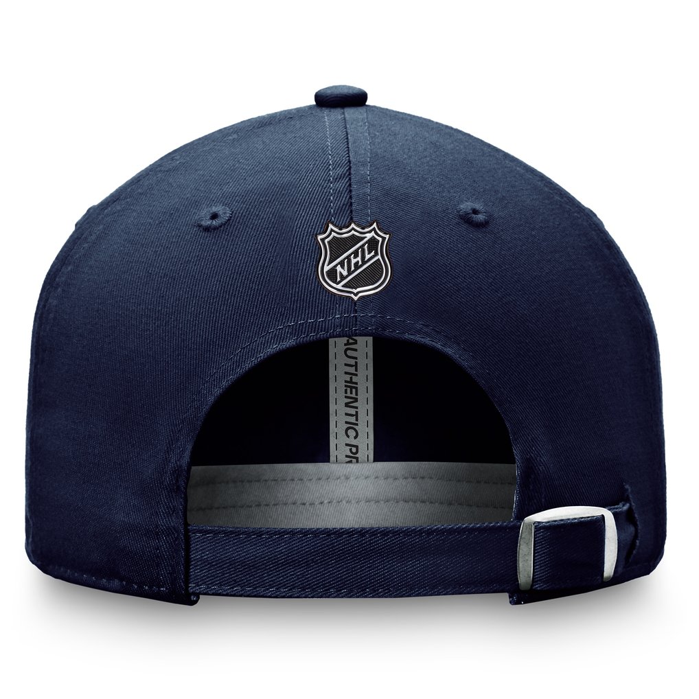  Columbus Blue Jackets Fanatics Authentic Pro Prime Adjustable Hat – Navy