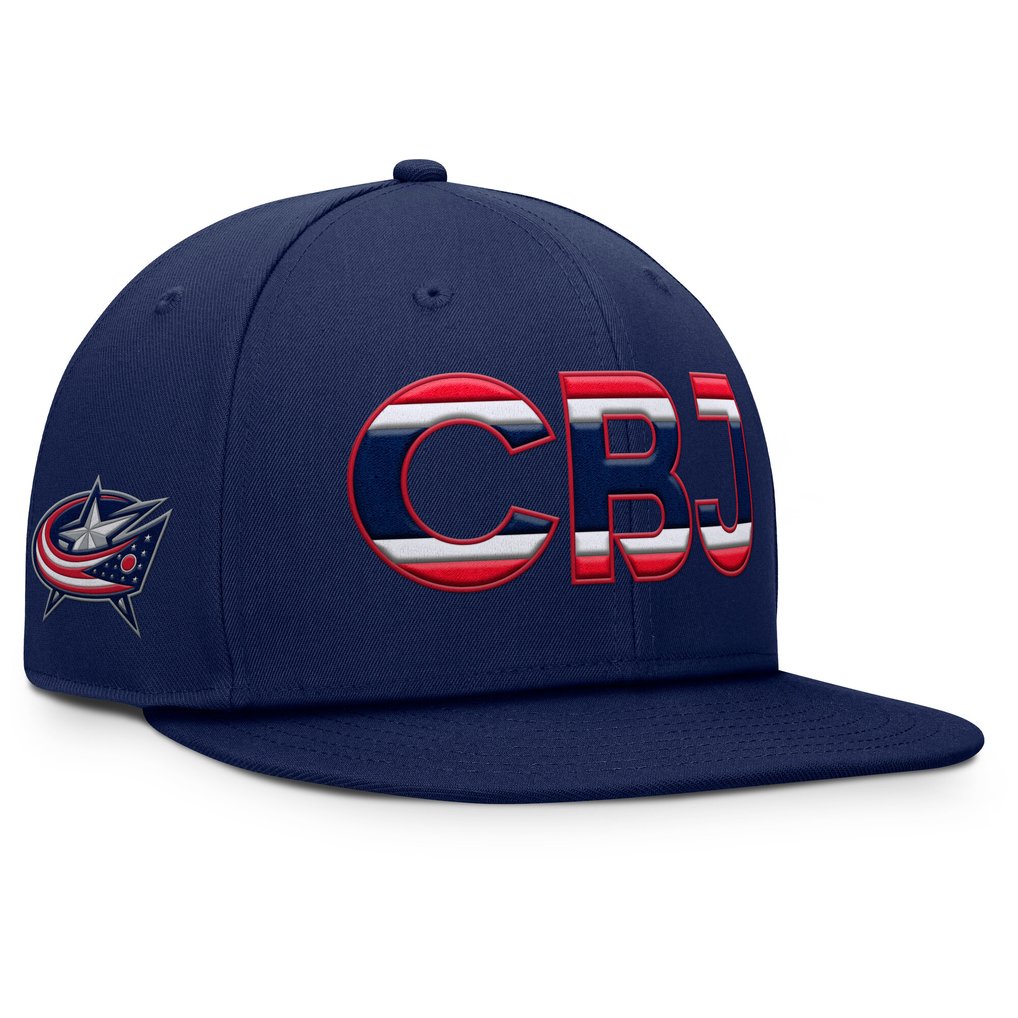 Columbus Blue Jackets Fanatics Authentic Pro Rink Snapback Hat - Navy