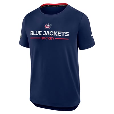 Columbus Blue Jackets Fanatics Authentic Pro Rink Tech T-Shirt - Navy
