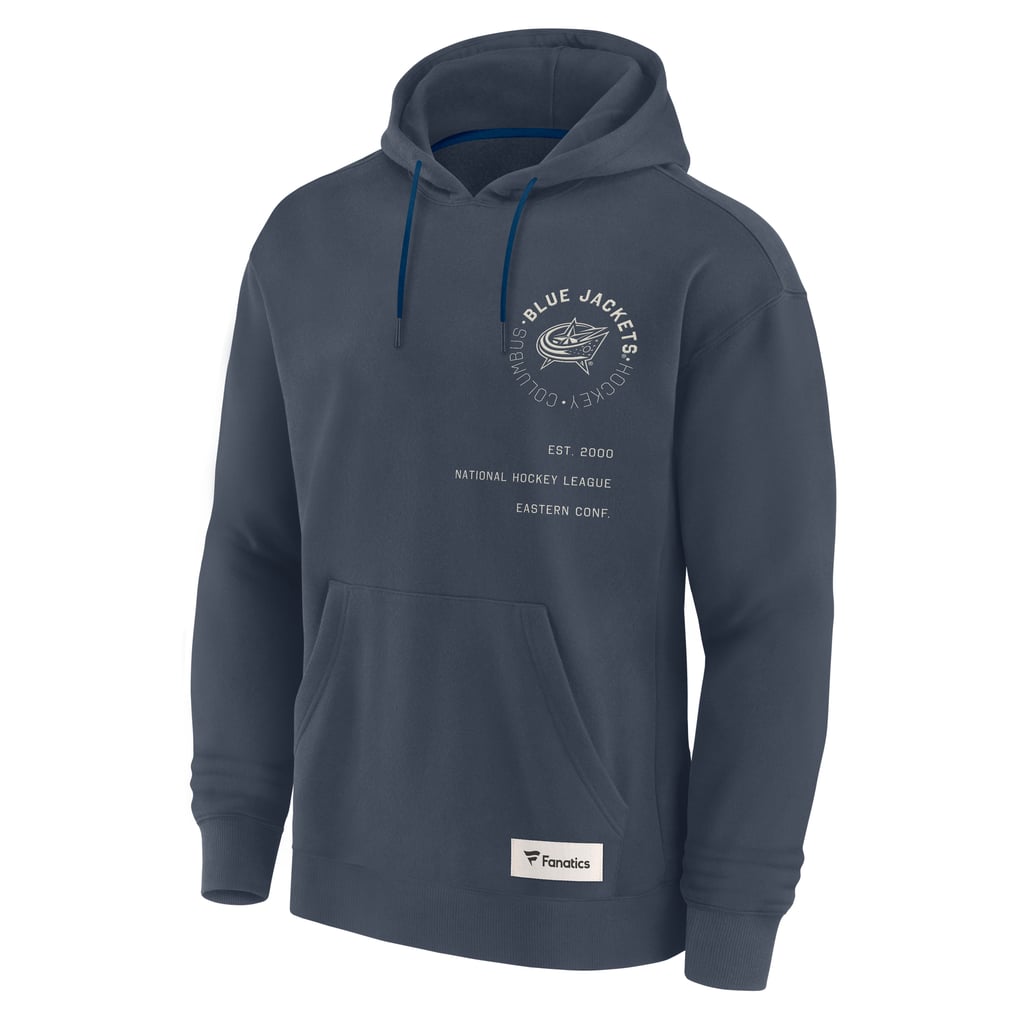 Columbus Blue Jackets Fanatics Future Ground Info Pullover Hoodie - Navy