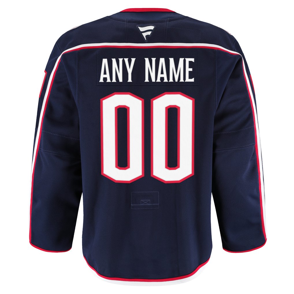 Columbus Blue Jackets Fanatics Home Authentic Pro Custom Jersey - Navy
