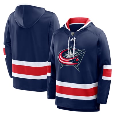 Columbus Blue Jackets Fanatics Prime Time Fleece Hoodie - Navy