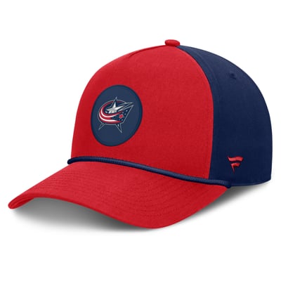 Columbus Blue Jackets Fanatics Authentic Pro Rink A-Frame Adjustable Hat - Red