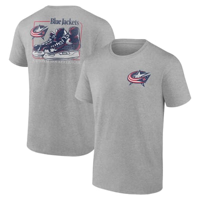 Columbus Blue Jackets Glory Skates T-Shirt - Heather Gray