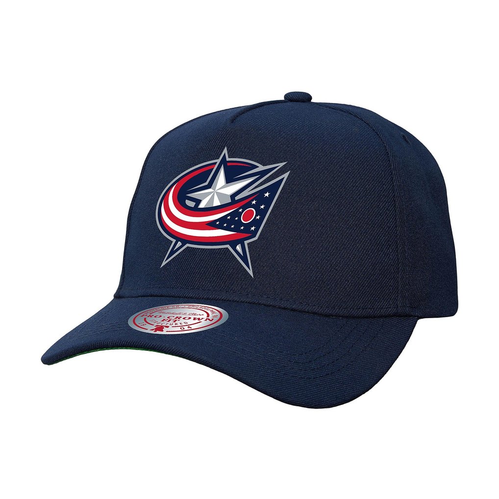 Columbus Blue Jackets Mitchell & Ness Core Team Ground Pro Adjustable Hat - Navy