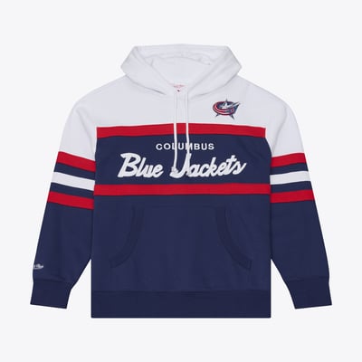 Columbus Blue Jackets Mitchell & Ness Head Coach Hoodie - Navy
