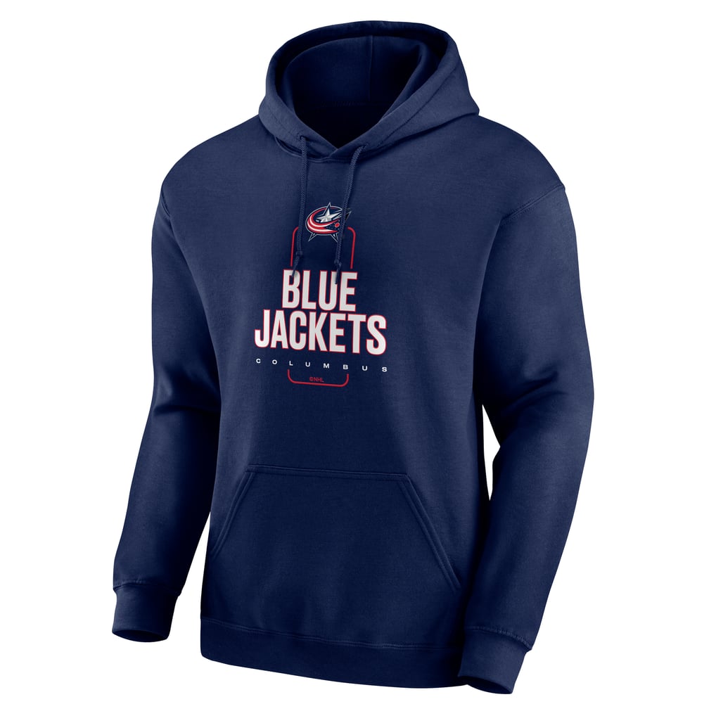 Columbus Blue Jackets Personalized Name & Number Midfielder Pullover Hoodie - Navy