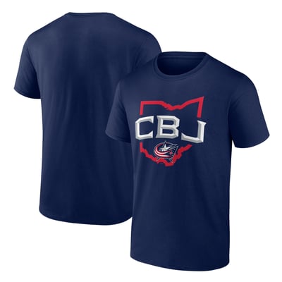 Columbus Blue Jackets Represent T-Shirt - Navy