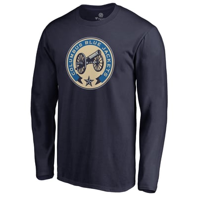 Columbus Blue Jackets Team Alternate Long Sleeve T-Shirt - Navy