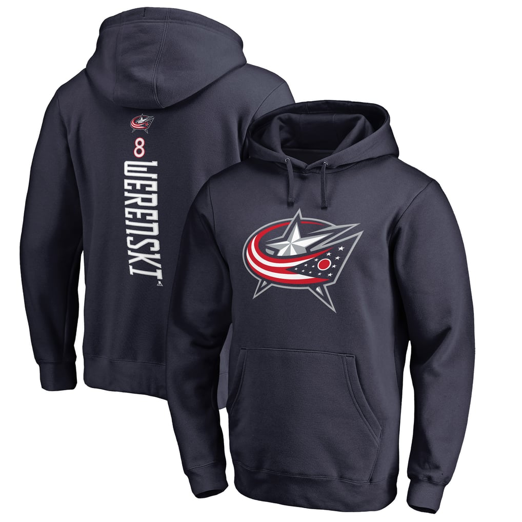 Zach Werenski Columbus Blue Jackets Backer Pullover Hoodie - Navy