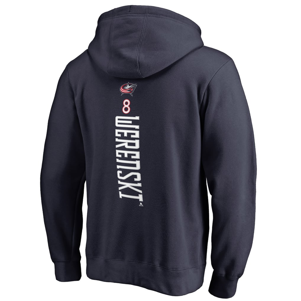 Zach Werenski Columbus Blue Jackets Backer Pullover Hoodie - Navy