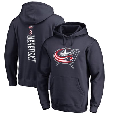 Zach Werenski Columbus Blue Jackets Backer Pullover Hoodie - Navy