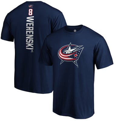 Zach Werenski Columbus Blue Jackets Playmaker T-Shirt - Navy