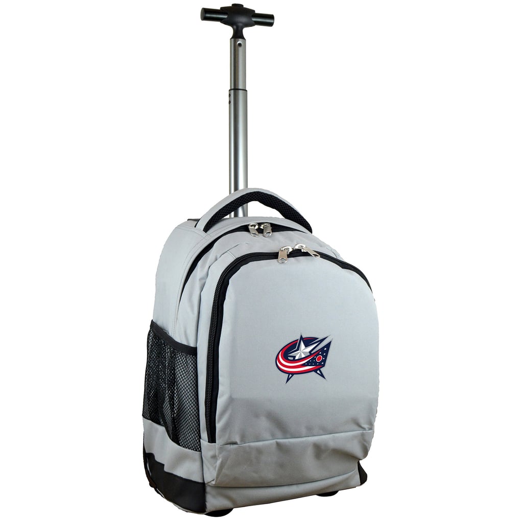Columbus Blue Jackets MOJO 19'' Premium Wheeled Backpack - Gray