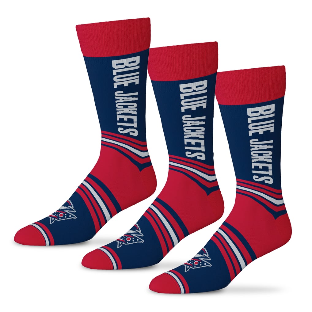  Columbus Blue Jackets Starter Unisex Rally Cry 3-Pack Socks Set - Navy