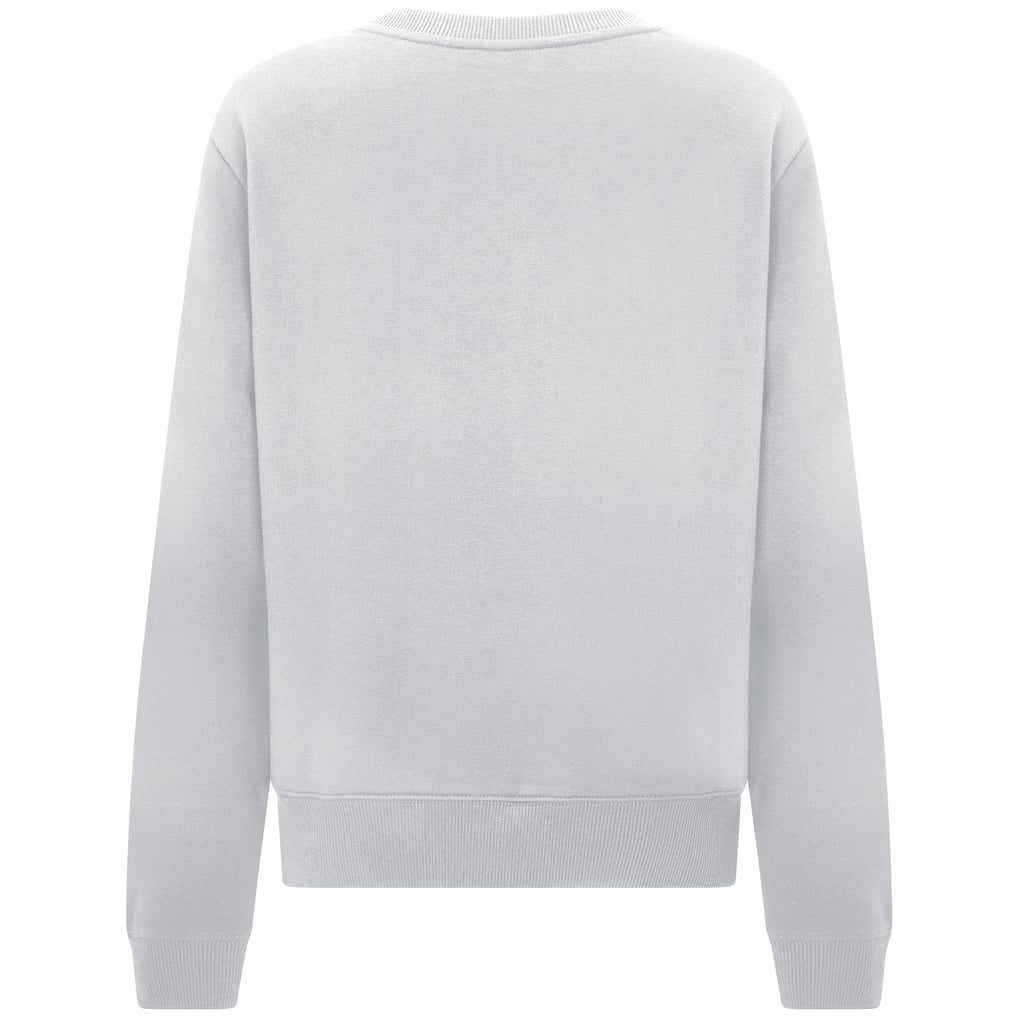 Columbus Blue Jackets Levelwear Women's Yvette Big Script Tri-Blend Sweatshirt - White