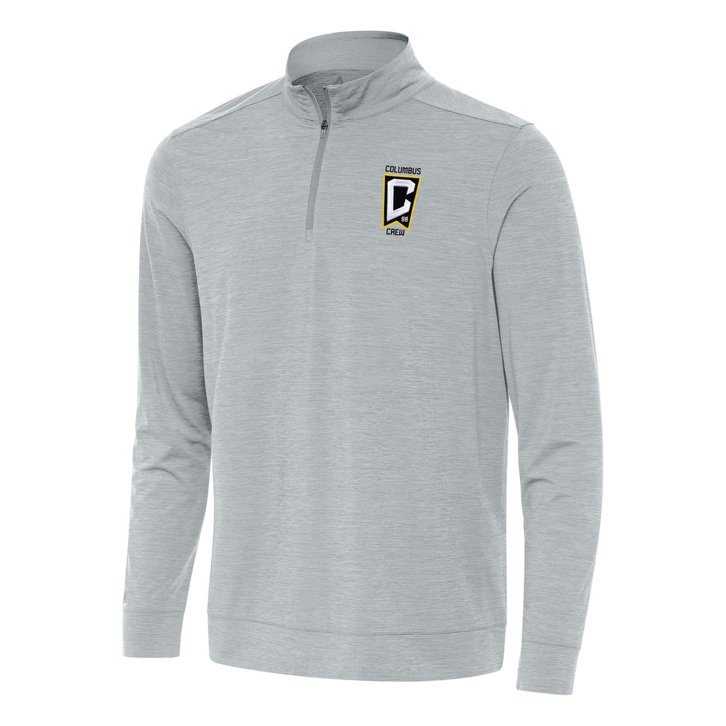 Columbus Crew Antigua Bright Quarter-Zip Top - Heather Gray