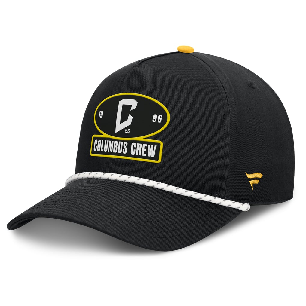 Columbus Crew Fanatics Two-Seam Rope A-Frame Adjustable Hat - Black