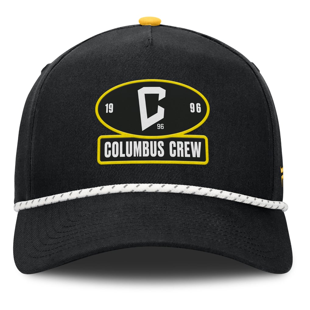 Columbus Crew Fanatics Two-Seam Rope A-Frame Adjustable Hat - Black