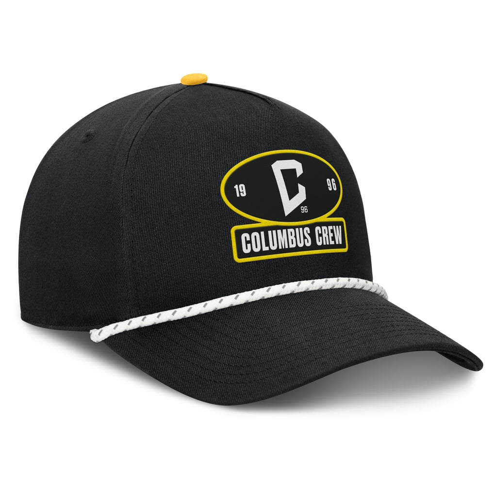 Columbus Crew Fanatics Two-Seam Rope A-Frame Adjustable Hat - Black