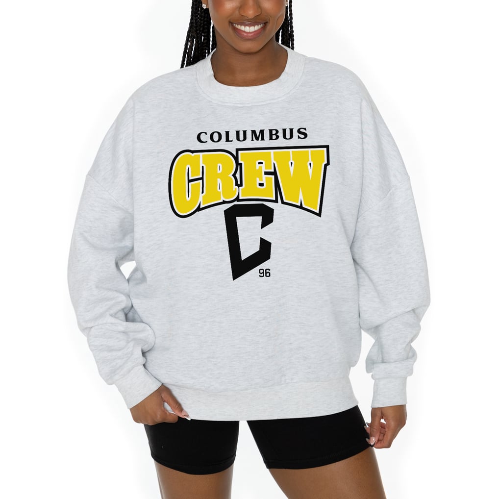  Columbus Crew Gameday Couture Women's Pitch Pride Pullover Sweatshirt - Ash