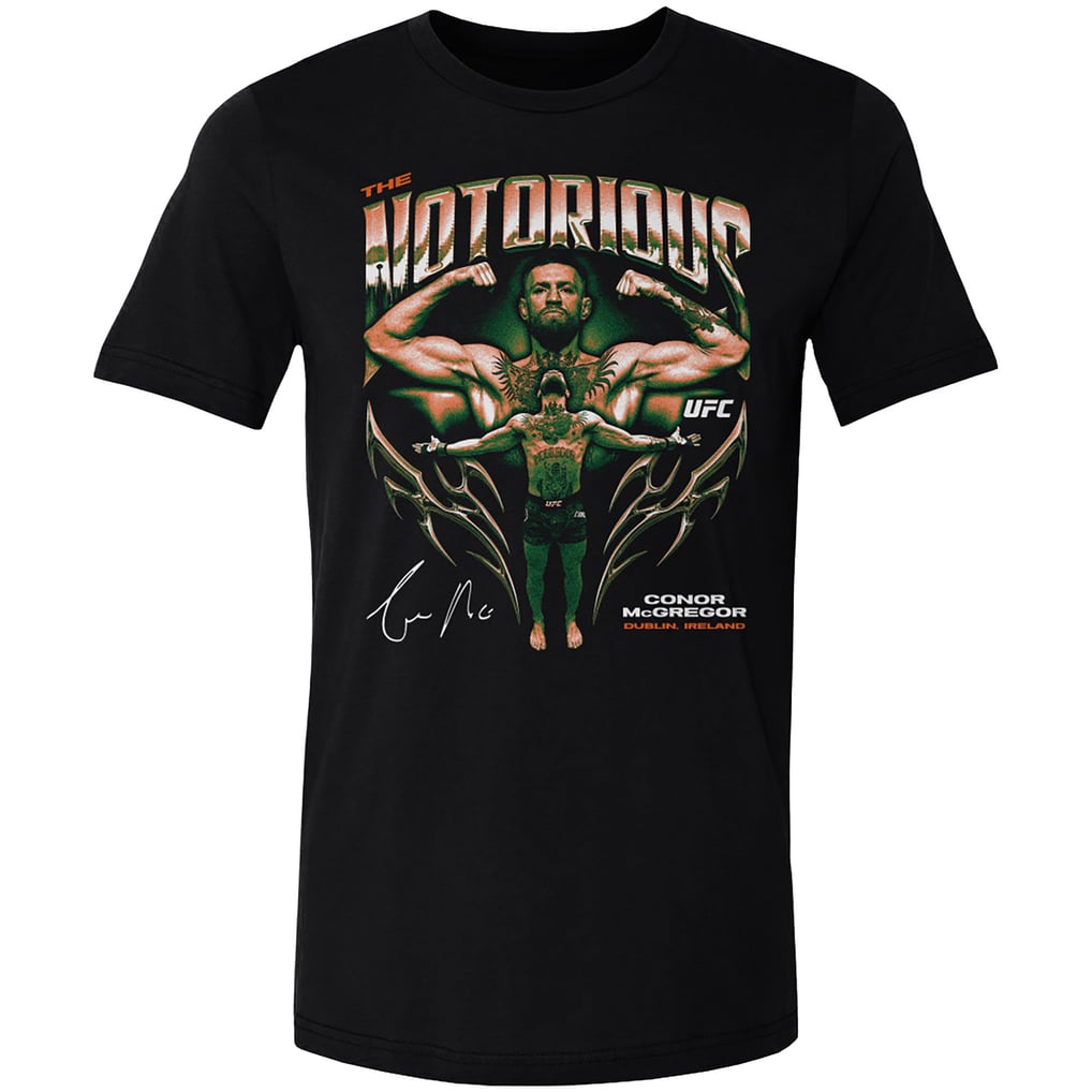  Conor McGregor 500 Level "Notorious" Grunge T-Shirt - Black
