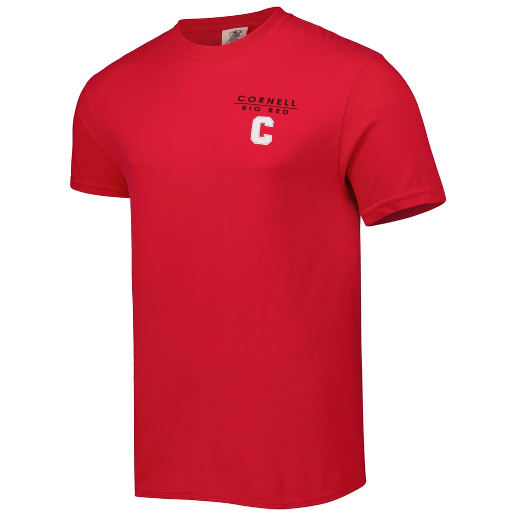 Cornell Big Red Landscape Shield T-Shirt - Red