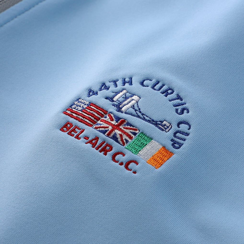 Men's 2026 Curtis Cup Peter Millar Blue Perth Performance Quarter-Zip Pullover