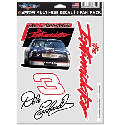 Dale Earnhardt WinCraft Three-Piece Fan Decal Set