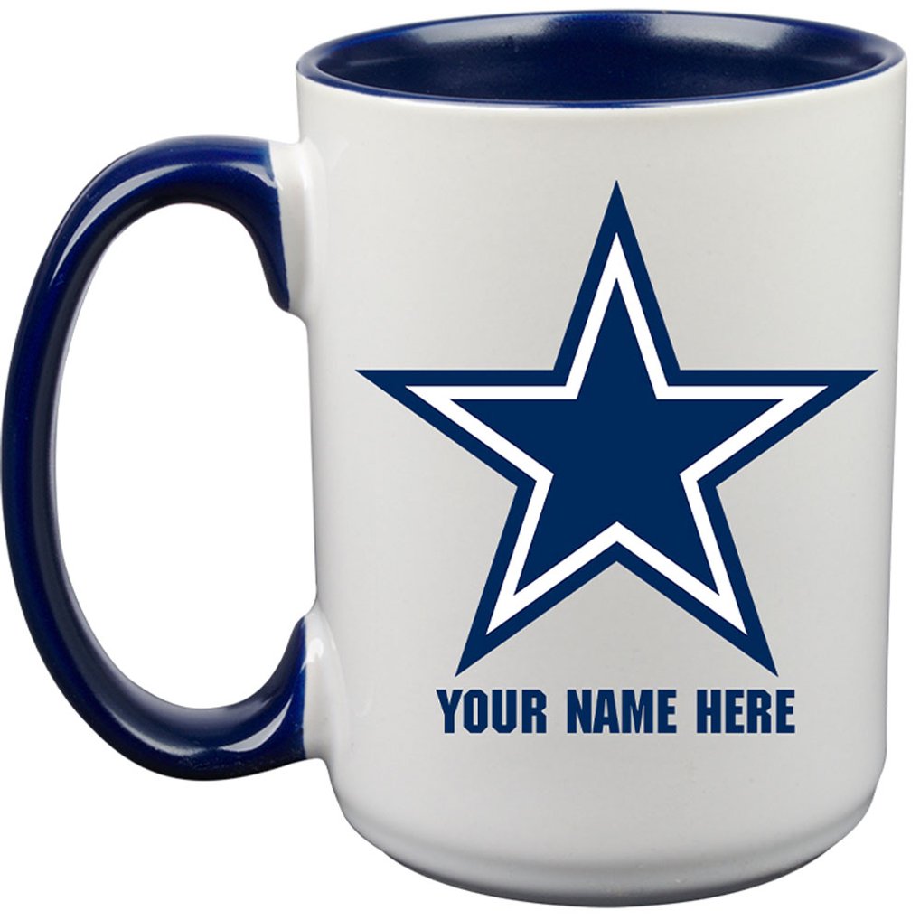 Dallas Cowboys 15oz. Personalized Ceramic Mug