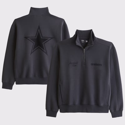 Dallas Cowboys Abercrombie & Fitch YPB neoKNIT MAX Half-Zip Top - Black