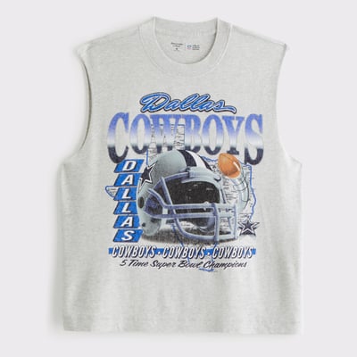 Dallas Cowboys Abercrombie & Fitch Tank Top - Gray